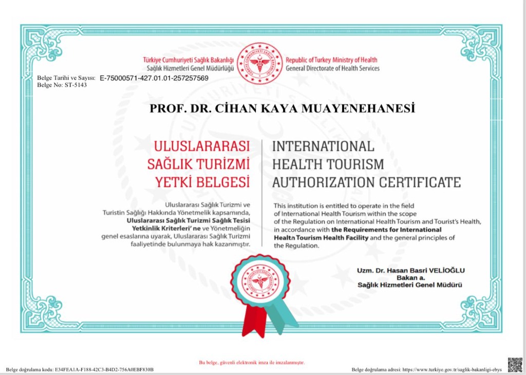 International Health Tourism Authorization Certificate